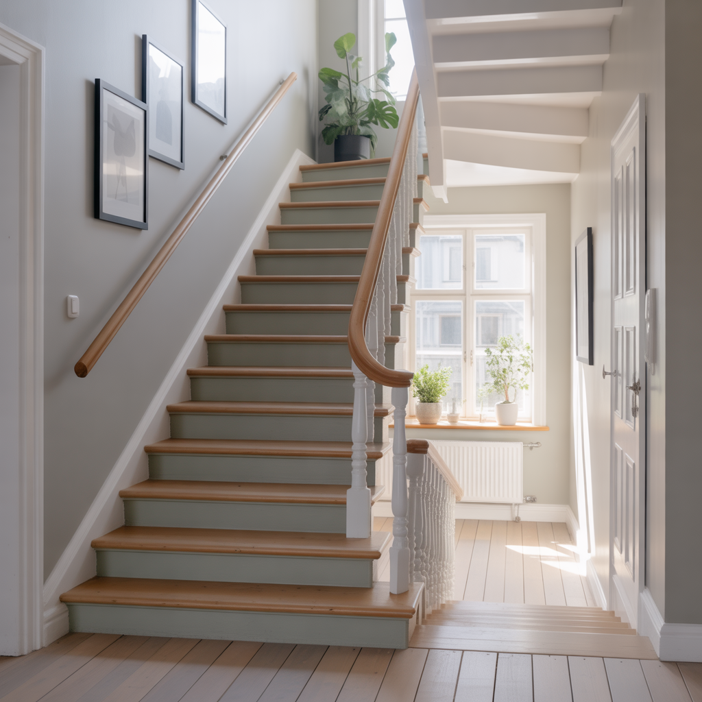 9.Vilka farger fungerar bast i en trappa