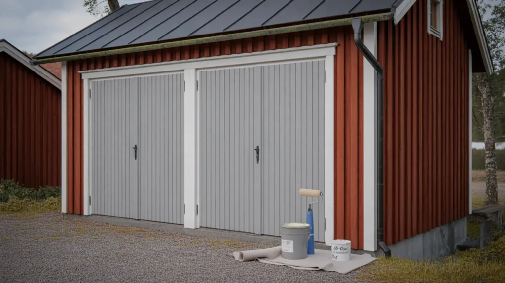 garageportar renoverades och m lades om i l ggesta mariefred